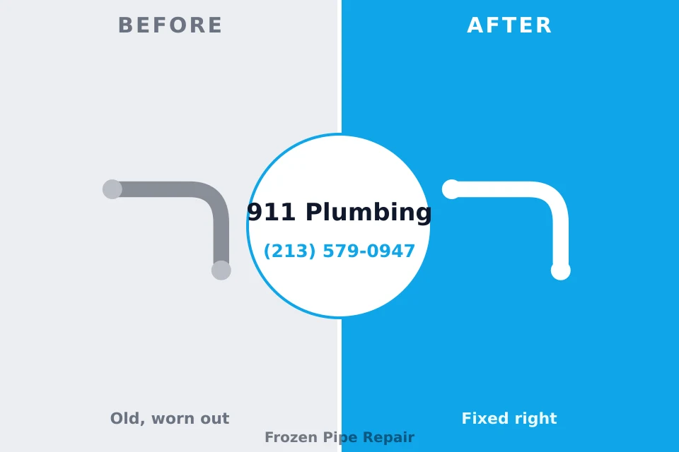 Before and after: plumbing company Choctaw Lake, OH